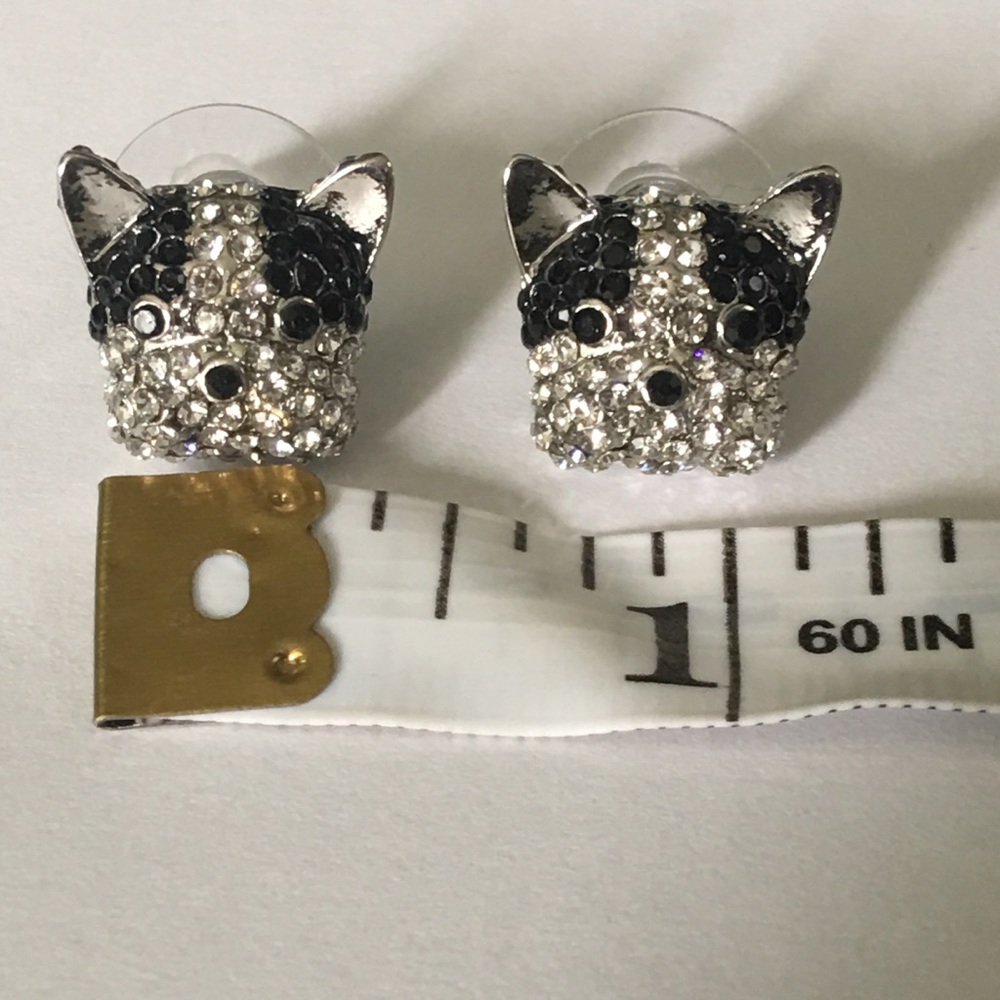 (H3) Bulldog Earrings - Picture 4 of 8